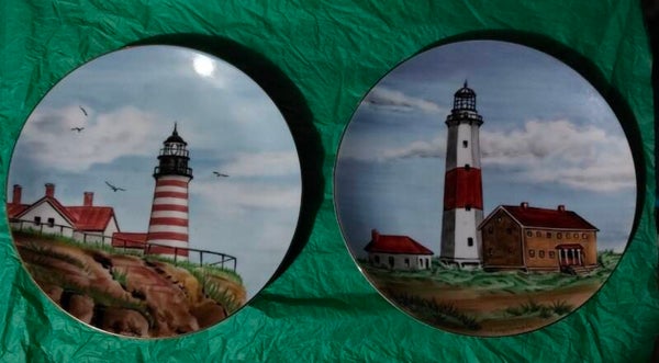 Vintage Pair Collectible Plates