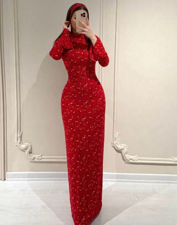Maxidress with corset