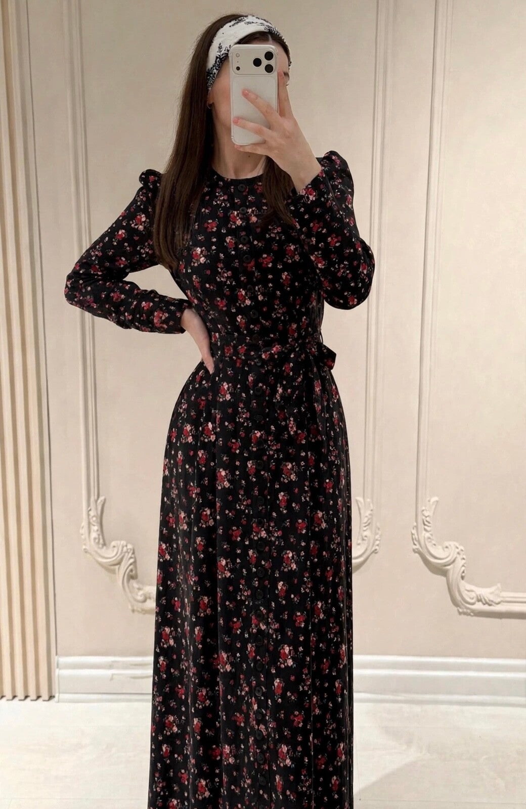 Maxidress flowered