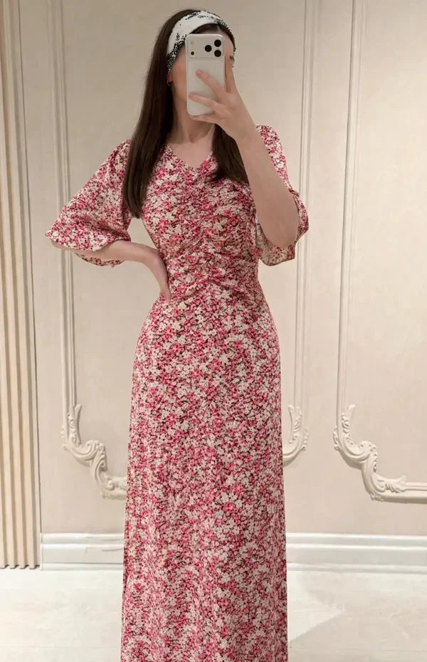 Maxi Dress short-sleeved