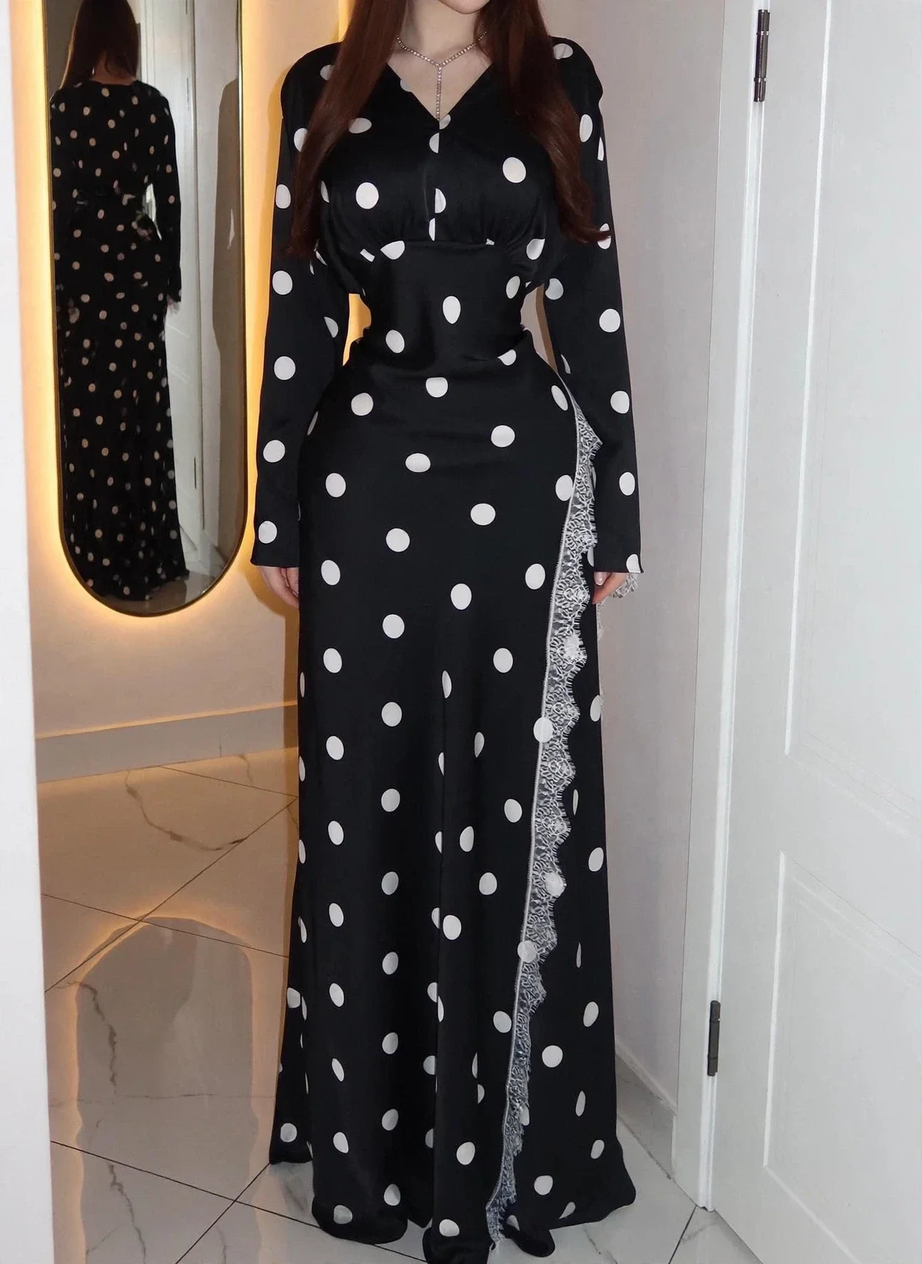 Dress With Scarf