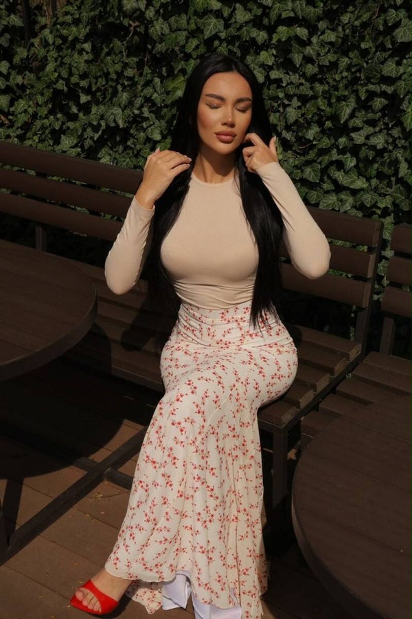 Maxi Skirt Flowers