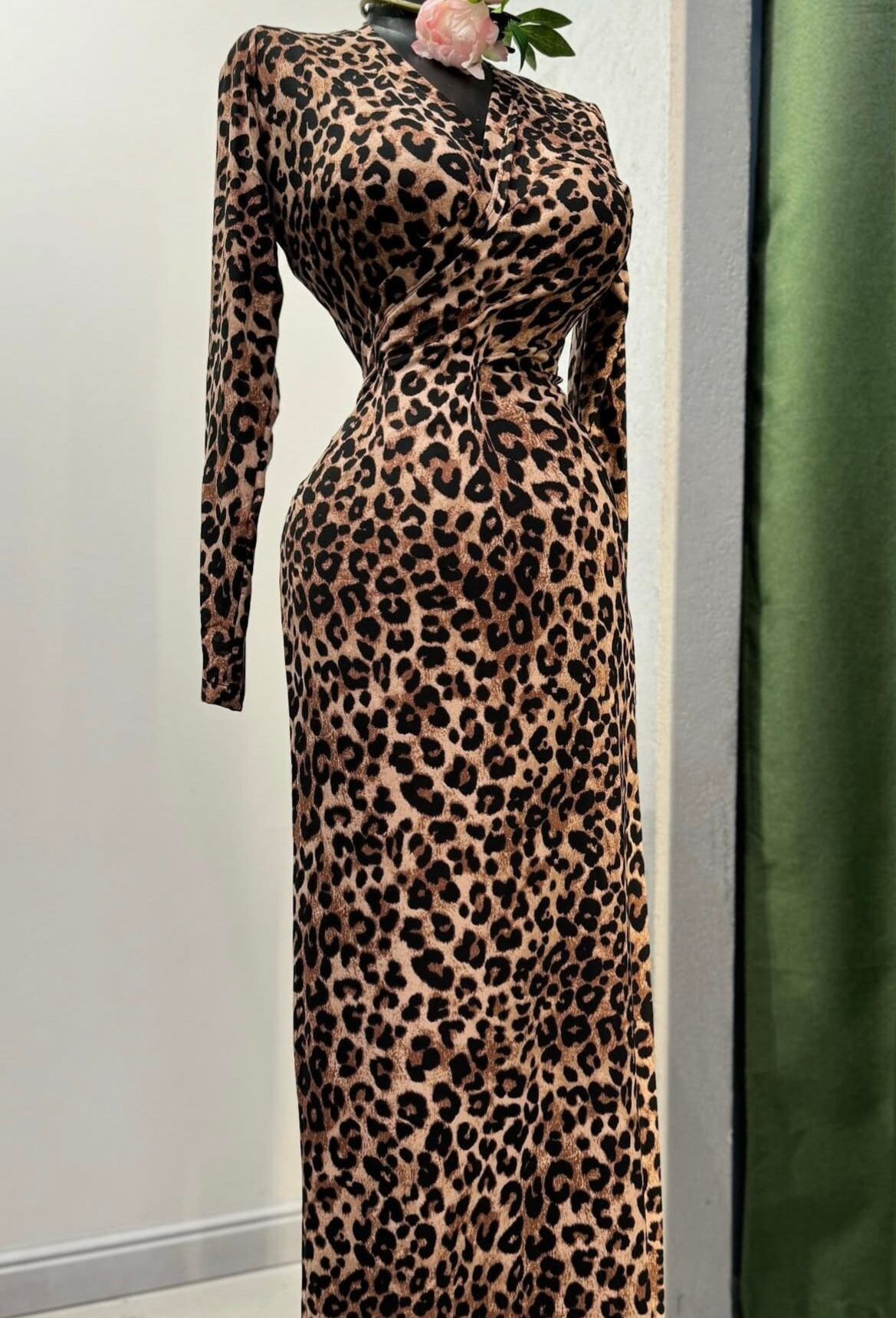 Wickelkleid Leoprint