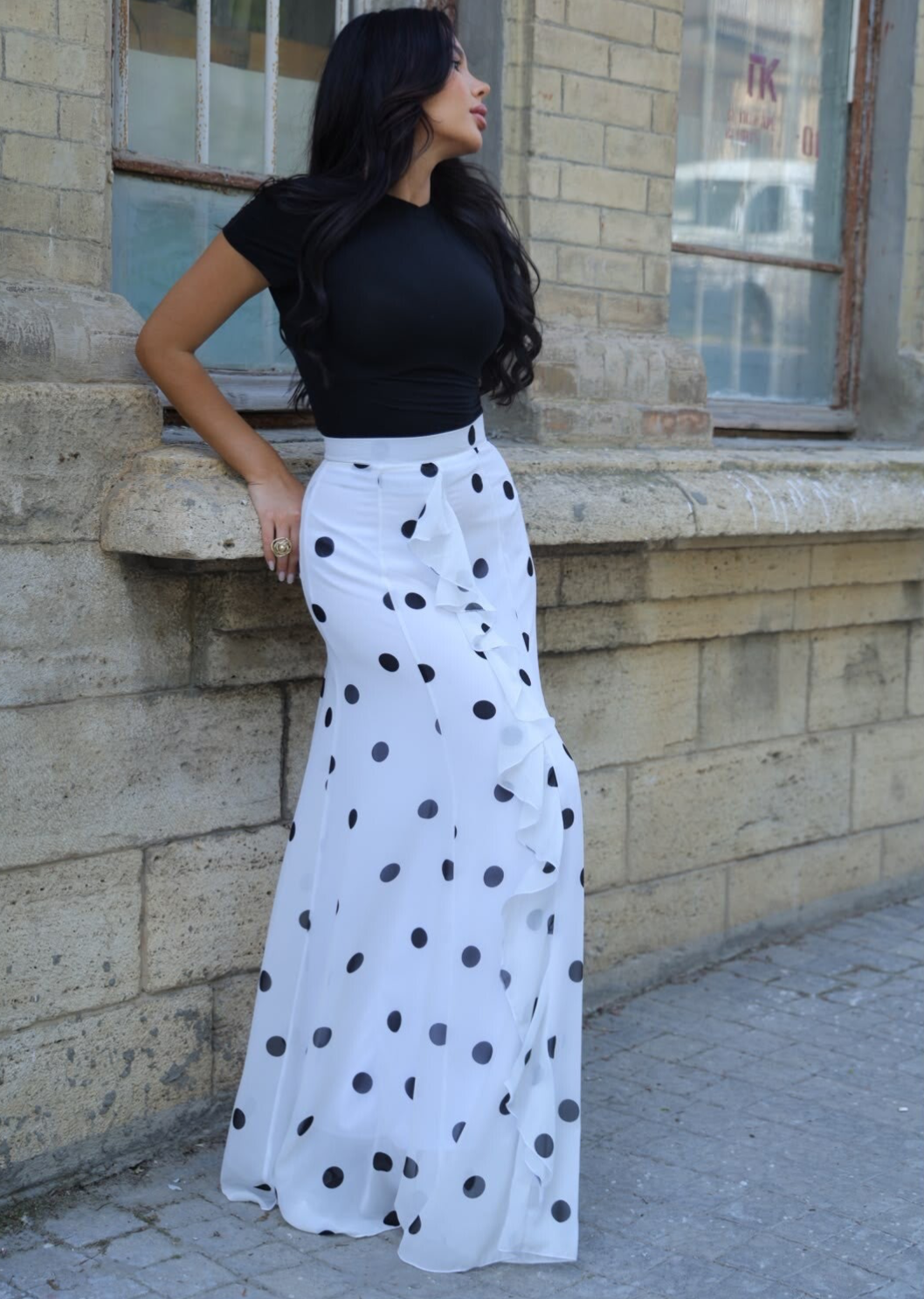 Maxi Skirt Polka