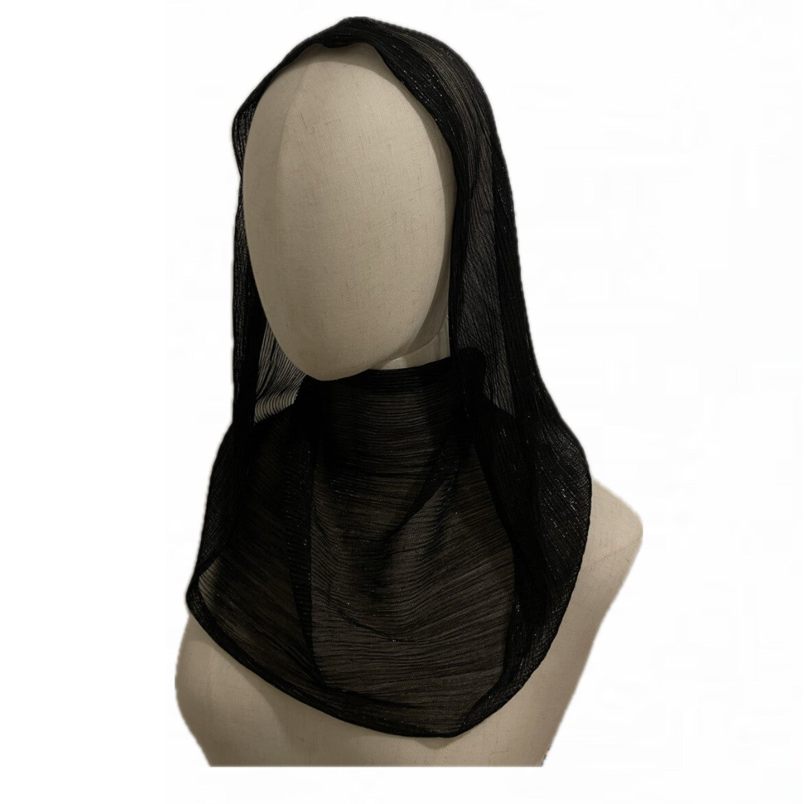 Glitzer Schal schwarz