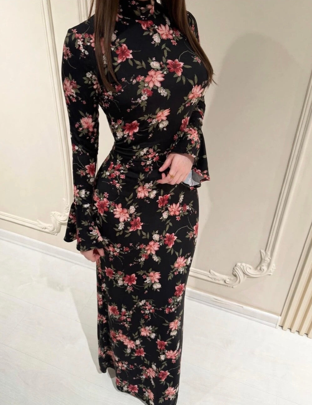 Maxidress with corset