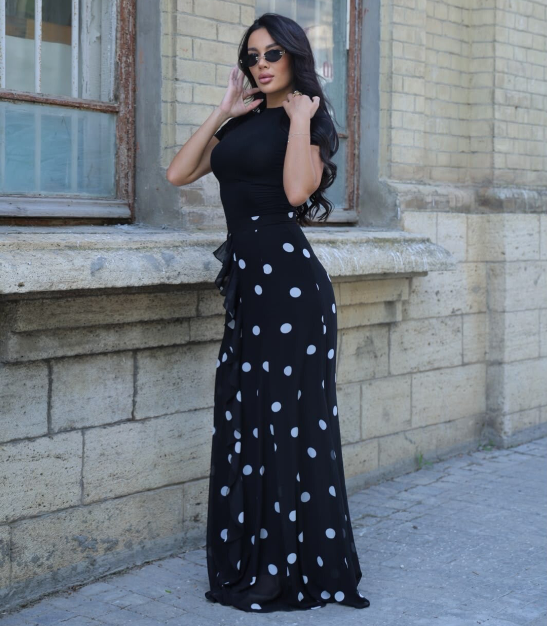 Maxi Skirt Polka