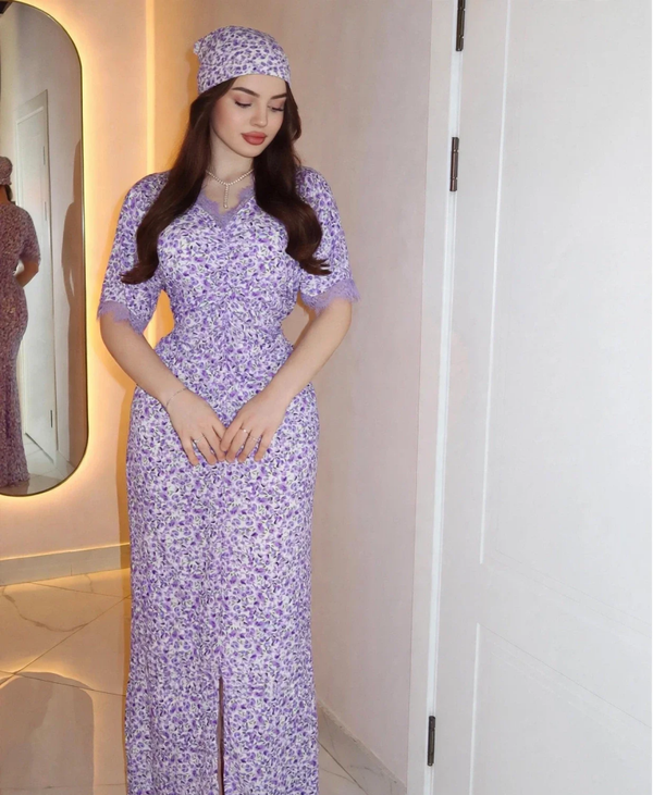 Dress With Small Scarf