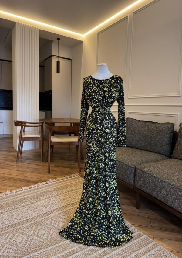 Maxi Dress long-sleeved