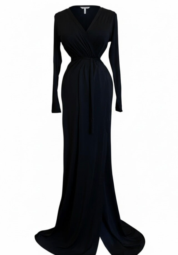 Wickelkleid schwarz