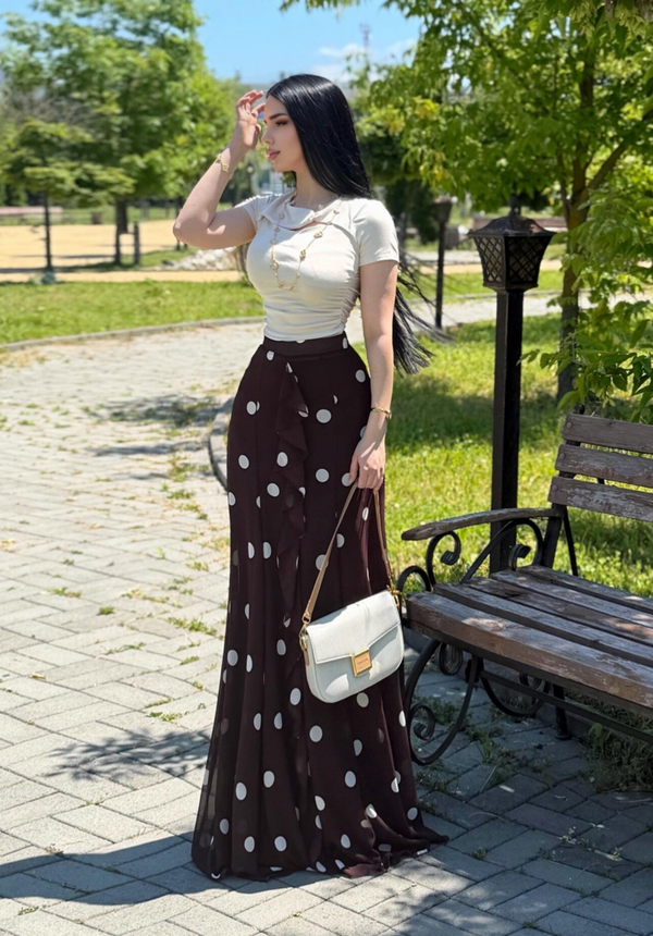 Maxi Skirt Polka