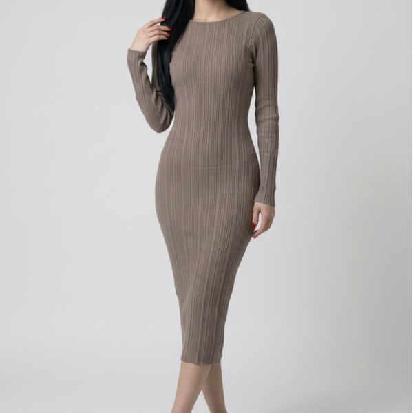 Midi Dress taube