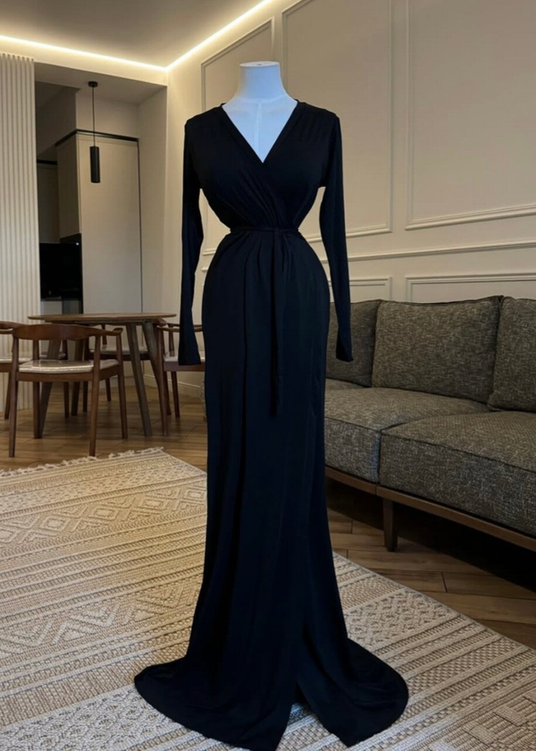 Wrapped Maxidress black