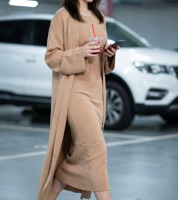 Two-piece beige