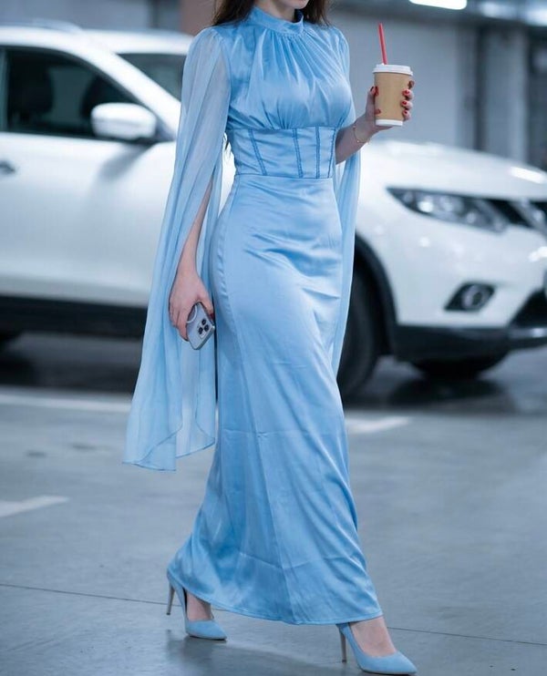 Maxidress with corset