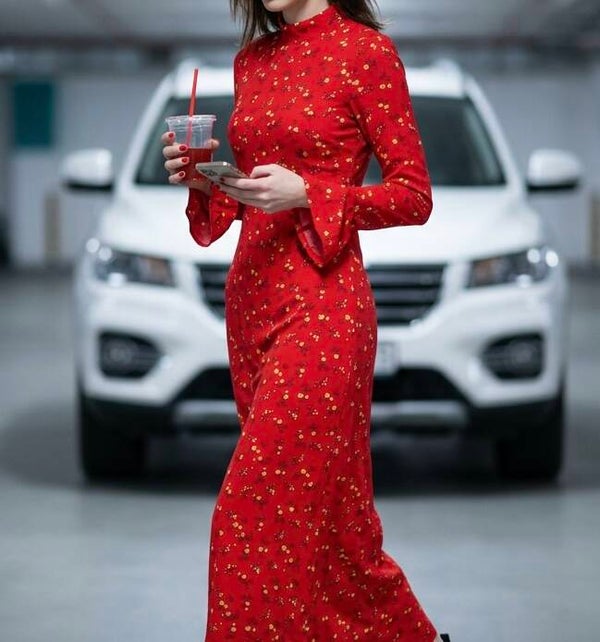 Maxidress with corset