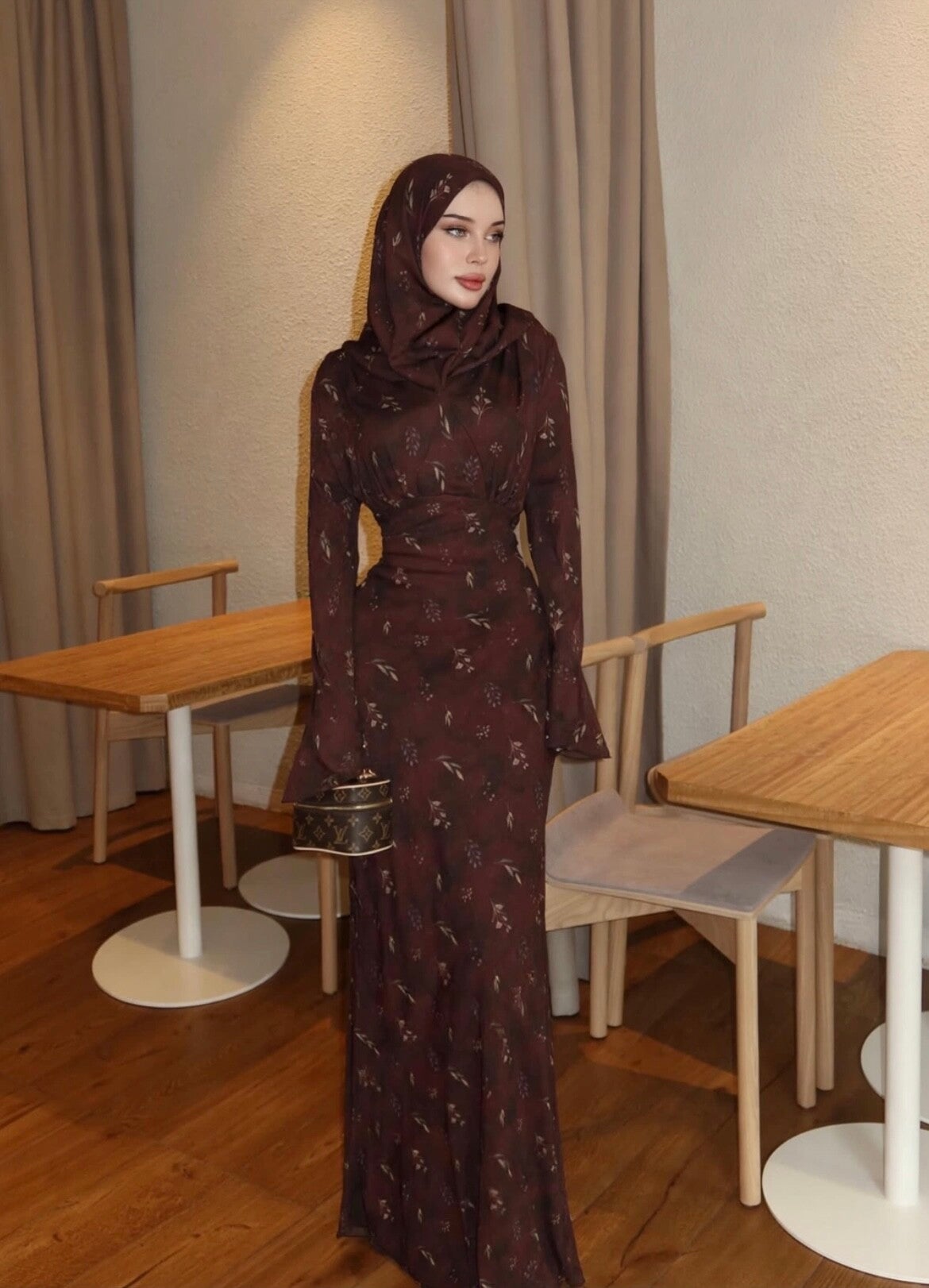 Dress With Scarf