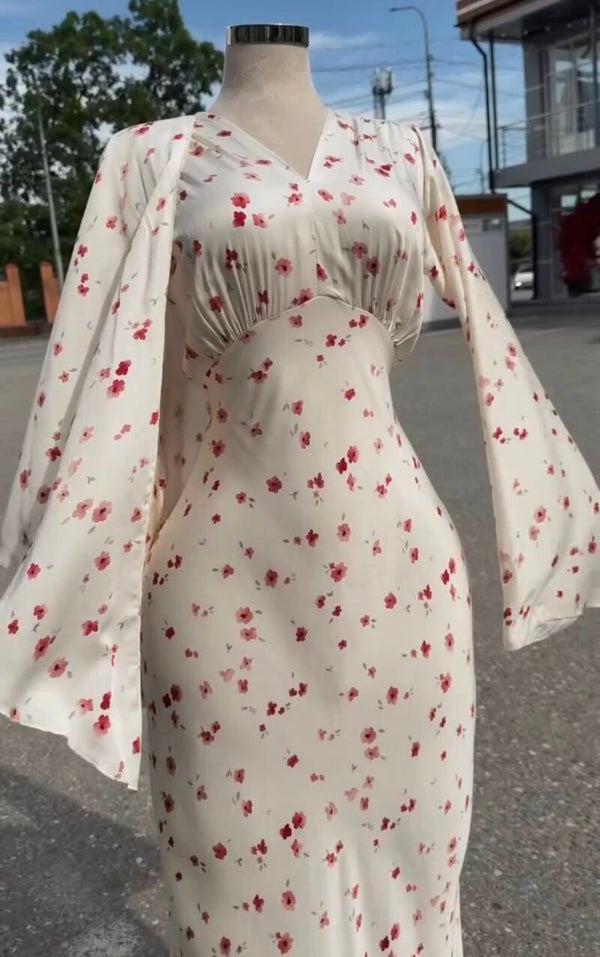 Maxidress with scarf