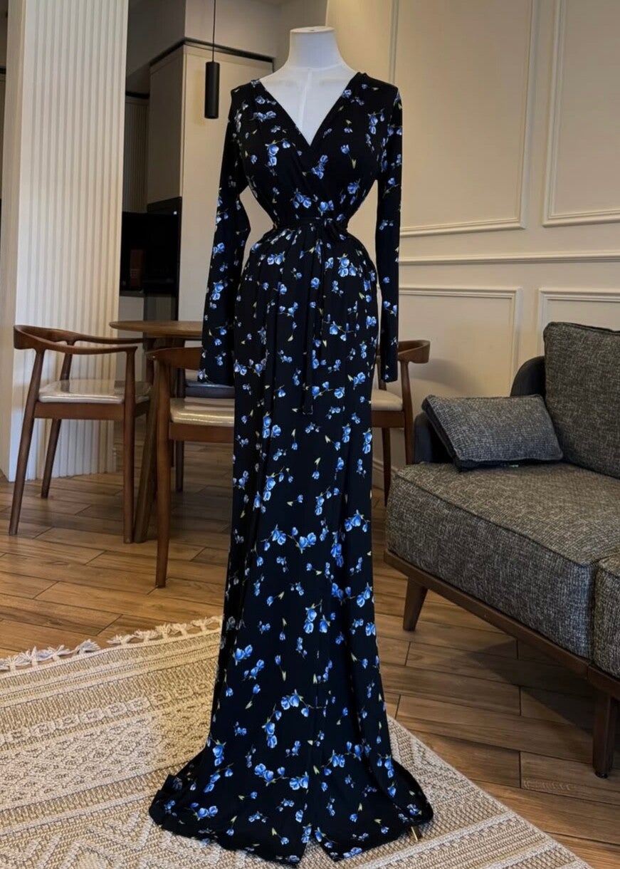 Wickelkleid gemustert