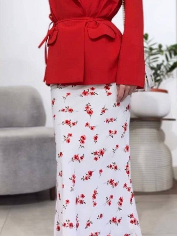 Maxirock Viskose gemustert