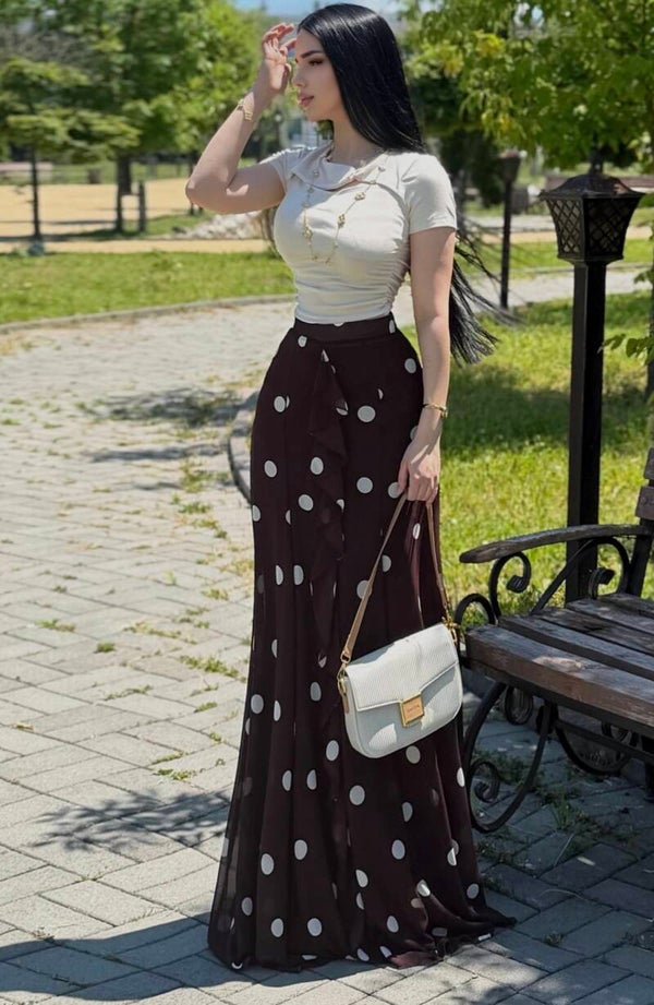 Maxi Skirt Polka