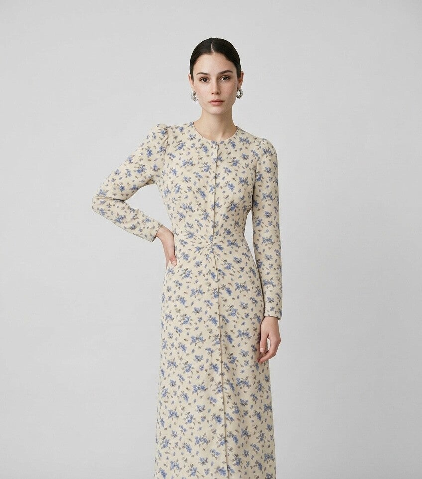 Maxikleid gemustert