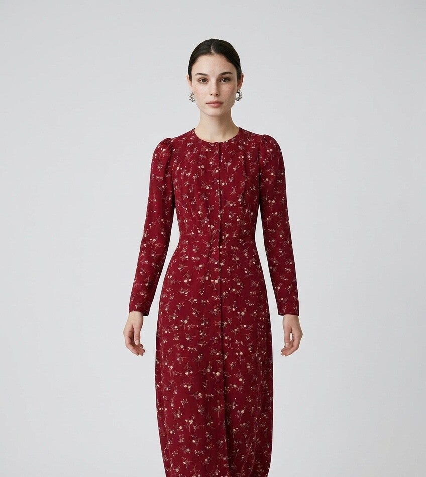 Maxikleid gemustert