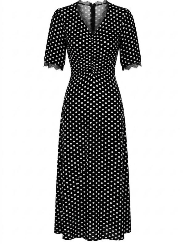 Maxikleid kurzärmelig