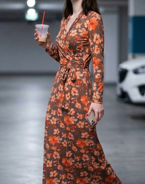 Wrapped Maxidress