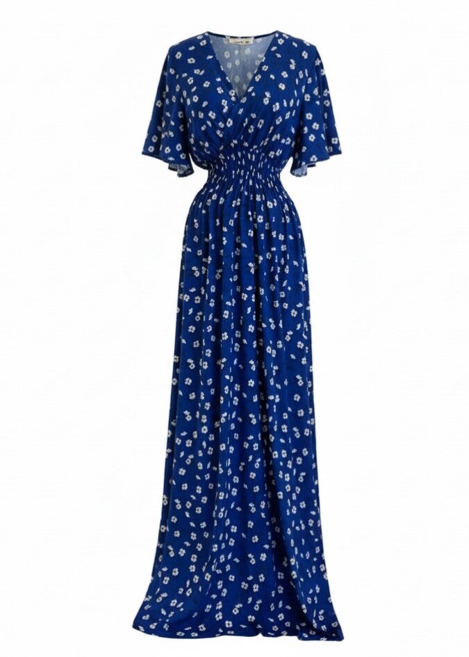 Maxikleid kurzärmelig