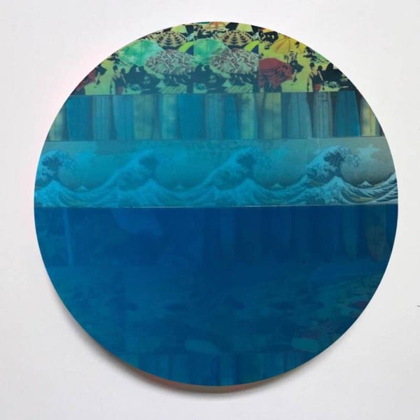 "The Great Wave" 12x12 Circle