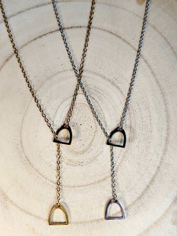 Collier 2 fers à cheval coulissants