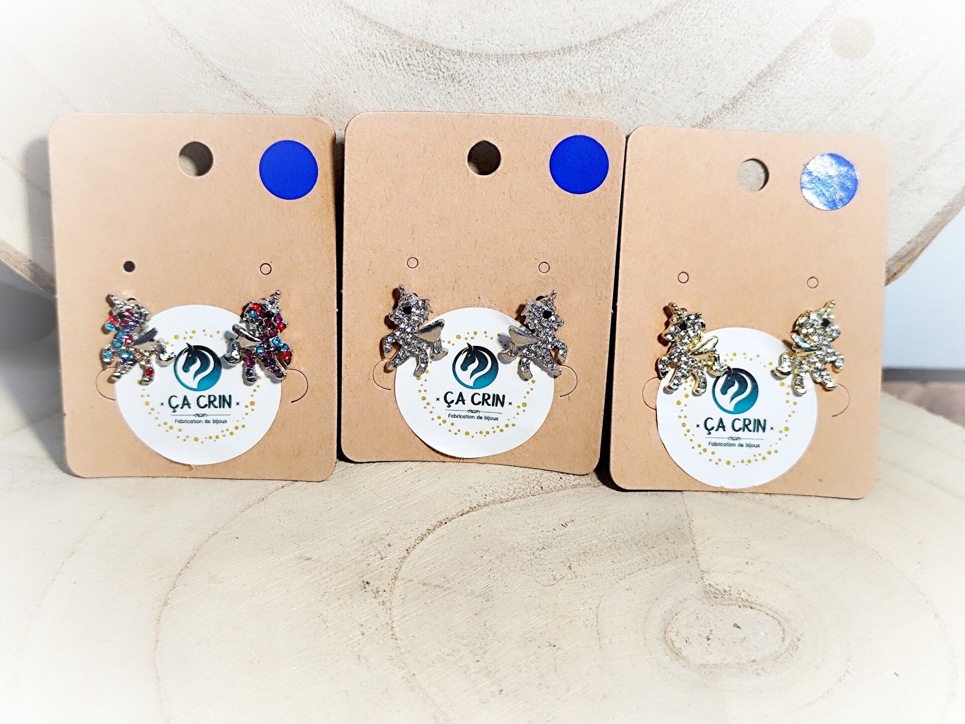 BO licorne à strass