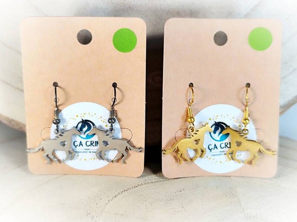 BO cheval au galop et coeur