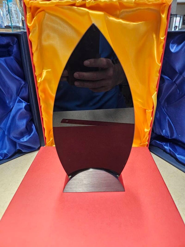 8 5/8" Flame Series with Gunmetal Finish Base