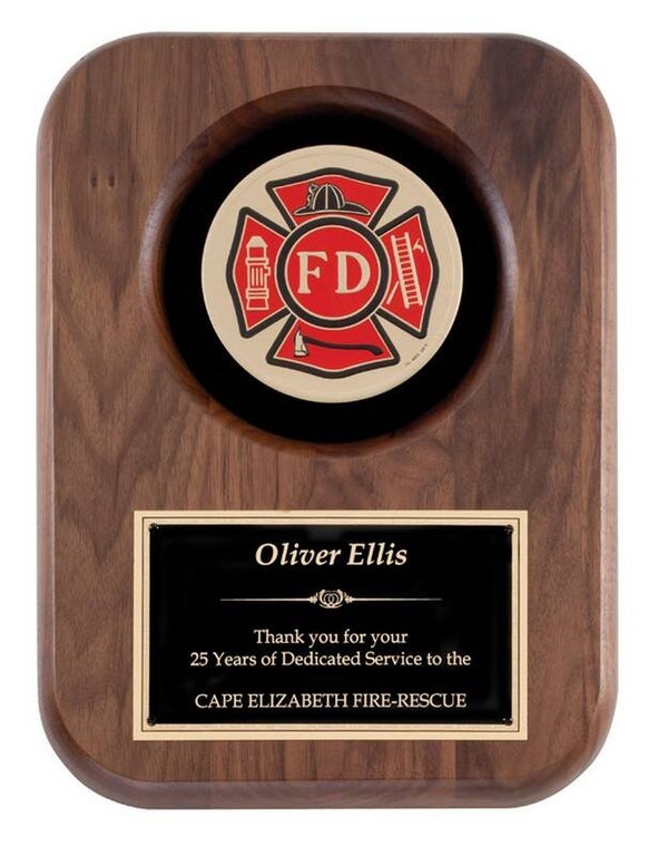 Walnut Fire Department Disc Plaque
