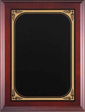 Cherry Plaque with Gold Border Plate