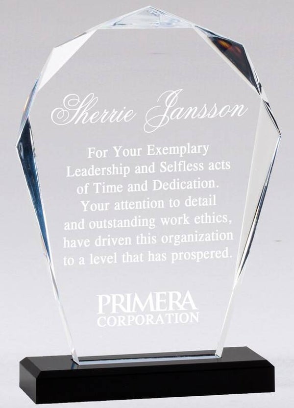 Faceted Bloom Acrylic Award