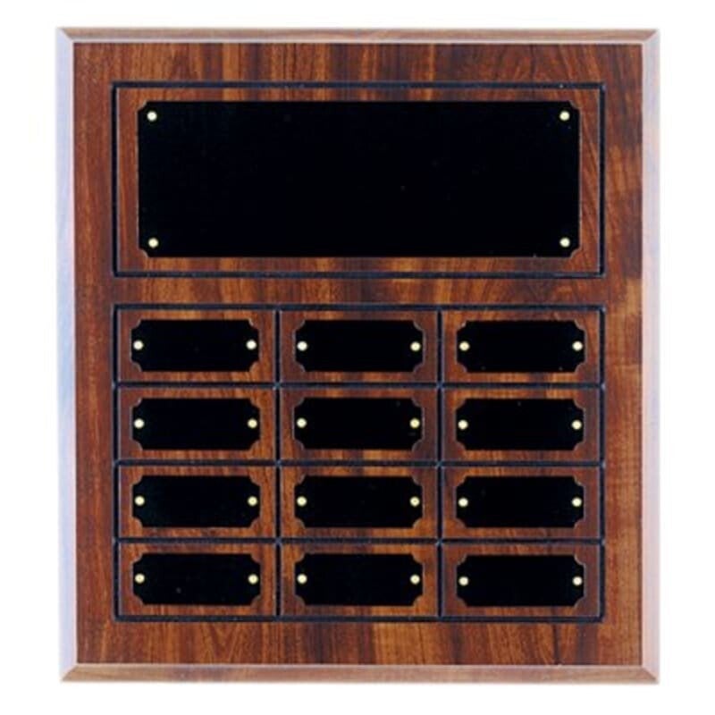 Cherry Finish Completed Perpetual Plaque
