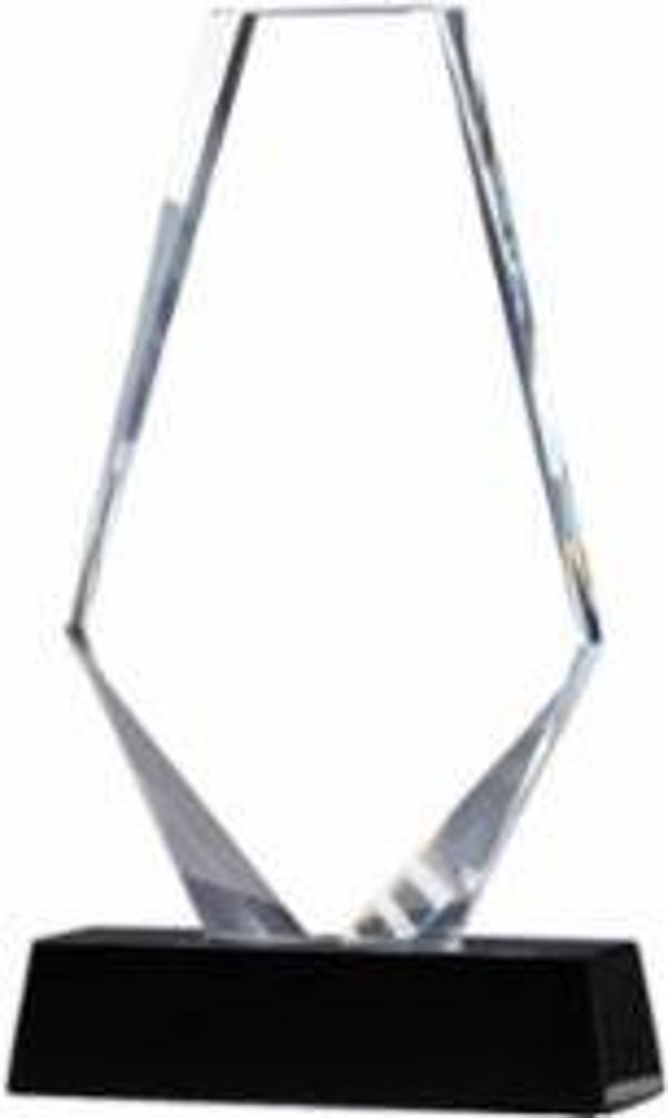 Trapezoid Crystal Award