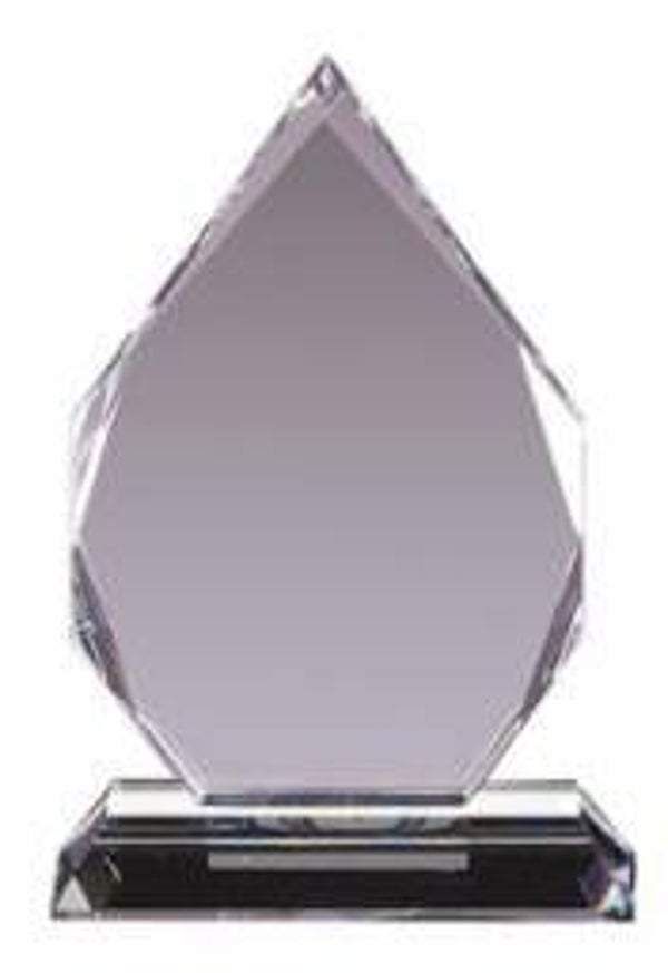 Crystal Teardrop Award on Crystal Base