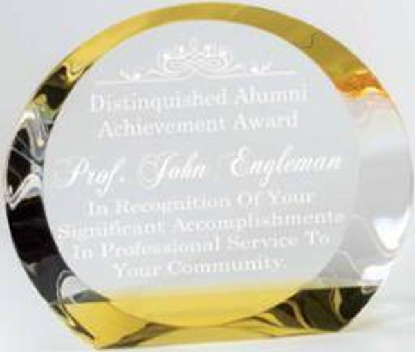 Golden Sunset Crystal Award