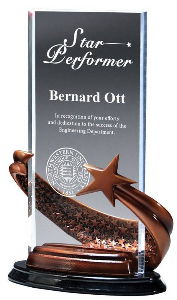 Bronze Brilliance Rectangle Acrylic Award