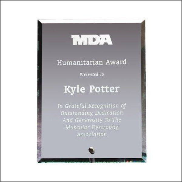 Standing Glass Plaque
