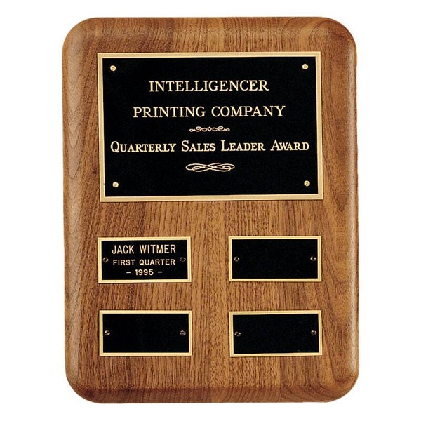 American Walnut Quarterly Award Perpetual Plaque