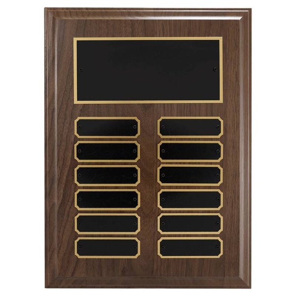 Walnut Step-Edge Perpetual Plaque