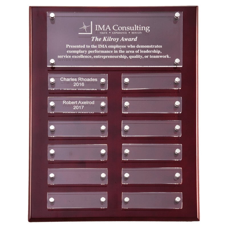 Rosewood High Gloss Perpetual Plaque - Acrylic Plates