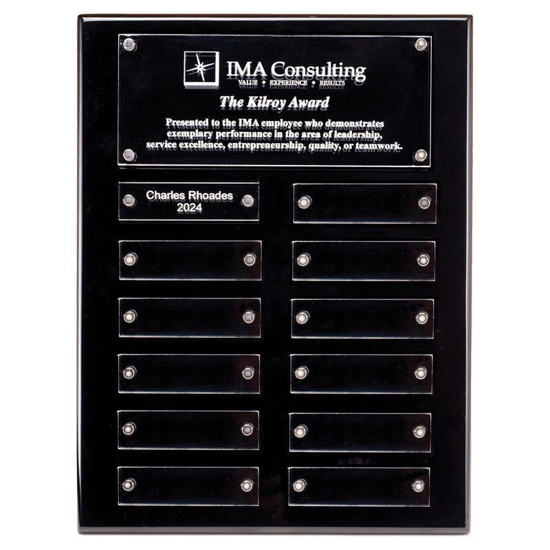 Black High Gloss Perpetual Plaque - Acrylic Plates