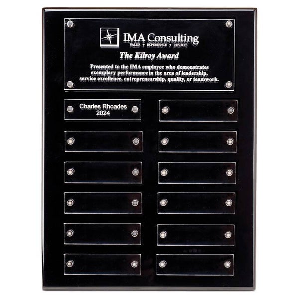 Black High Gloss Perpetual Plaque - Acrylic Plates