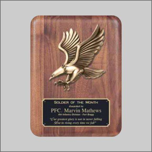 Walnut Eagle Plaque